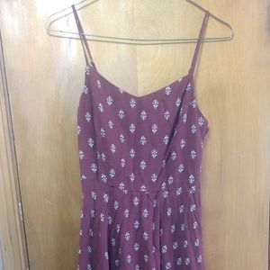 SOLD Burgundy thin strap dress